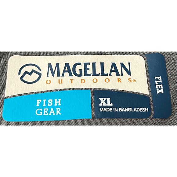 MAGELLAN FLEX FISH GEAR SHORTS, MENS, XL, GREY, ACTIVEWEAR-FLAT FRONT ZIP BUTTON - Picture 9 of 11